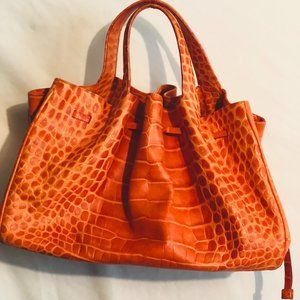 Synthetic Alligator Skin Purse